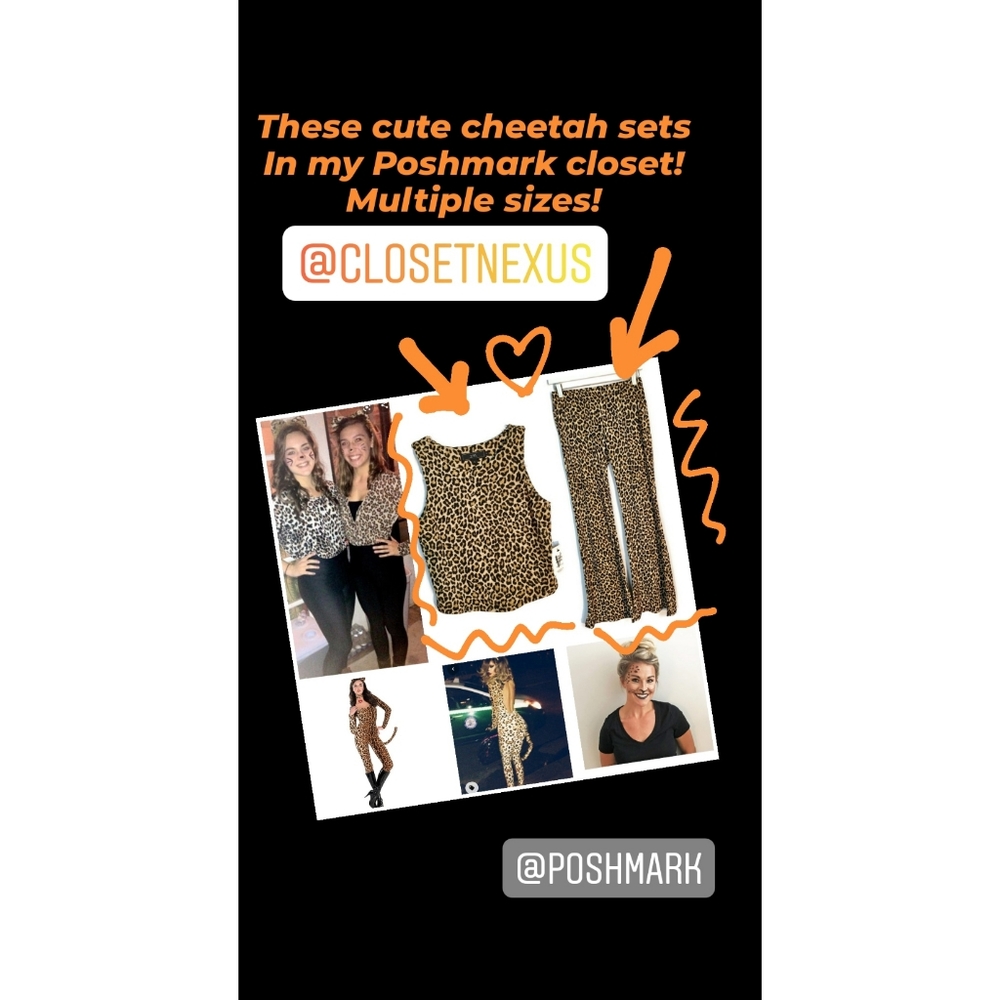 Vibe 2 pc cheetah print tank top and pant. - Picture 6 of 12
